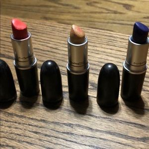 3 MAC lipsticks